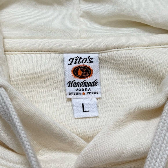 Cream Hoodie - Men's Sweatshirt - Picture 5 of 6